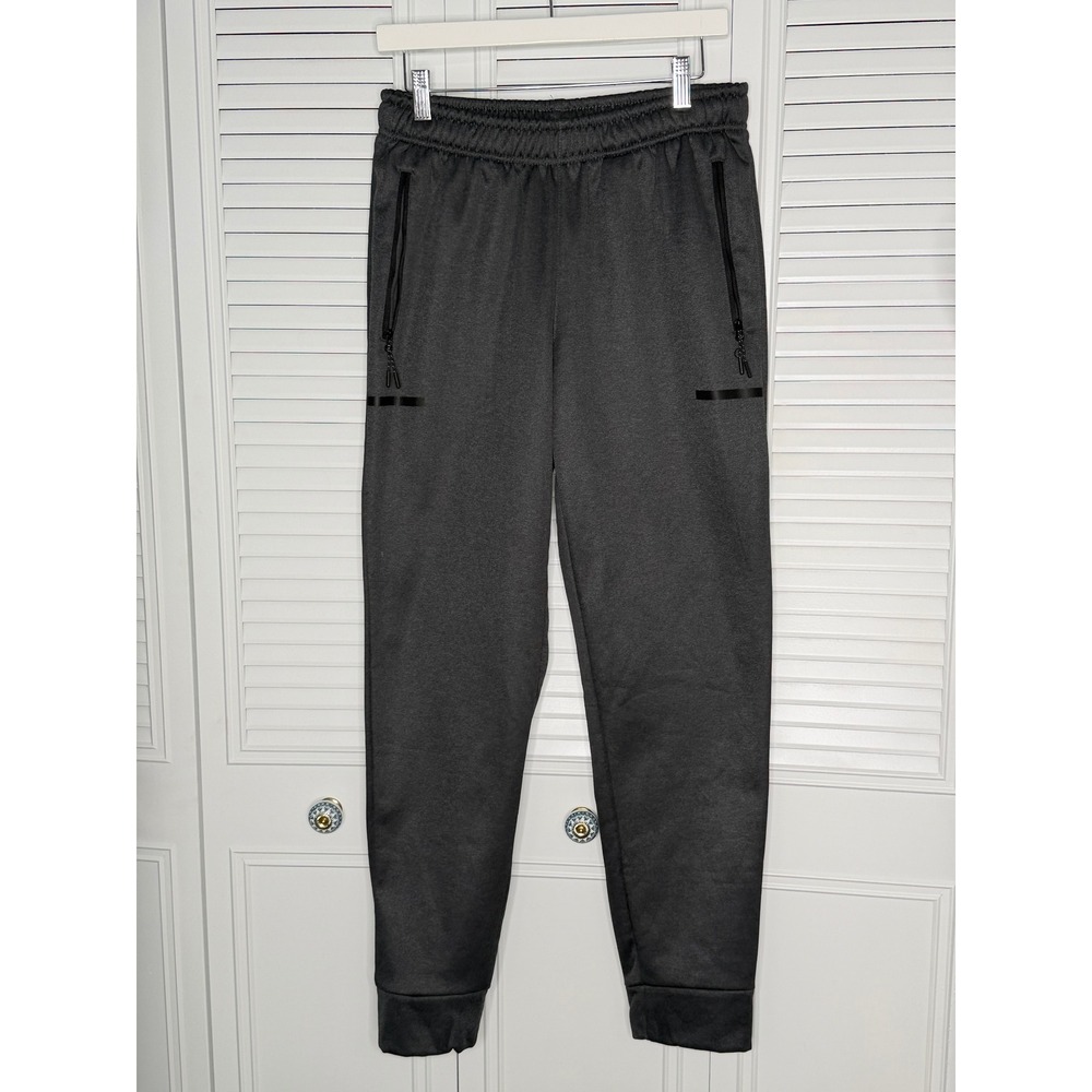 Etonic Joggers Mens Medium Gray Excellent Fleece Lined Zipper Pocket Sweatpants